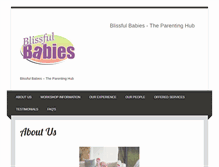 Tablet Screenshot of blissfulbabies.com.au